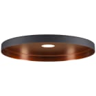SLV - LALU® PLATE 33, Abat-jour Mix&Match, base E27, H : 1,5 cm, noir / bronze antique