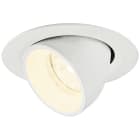SLV - NUMINOS® GIMBLE XS, spot encastré, intérieur, 4000 K, 20°, IP20, rond, blanc