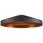 SLV - LALU® TETRA 36, Abat-jour Mix&Match, base E27, H : 8,9 cm, noir / bronze antique