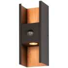 SLV - FLATT II, applique, extérieur, SENSOR, 2700 K, 9,5 W, anth. / bois, bord de mer