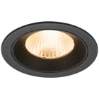 SLV - NUMINOS® L, encastré downlight, intérieur, 2700 K, 40°, IP20, rond, noir