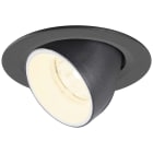 SLV - NUMINOS® GIMBLE XS, spot encastré, 4000 K, 20°, IP20, rond, noir / blanc