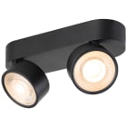 SLV - KALU 2.0, plafonnier et applique, intérieur, double, noir, 19W, 2700K, PHASE