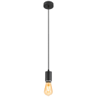 SLV - LALU®, suspension, intérieur, longueur 200 cm base E27, 1 x max. 10 W, noir