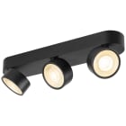 SLV - KALU 2.0, plafonnier et applique, intérieur, triple, noir, 28W, 3000K, PHASE