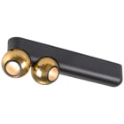 SLV - DYSKO, plafonnier et applique, double, PHASE, 2700K, 13 W, 36°, noir / or