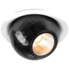 SLV - DYSKO, spot encastré, rond, PHASE, 2700K, 6,4 W, 36°, blanc / noir
