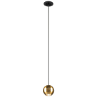SLV - DYSKO, suspension, PHASE, longueur de suspension 200 cm, 2700 K, 36°, noir / or
