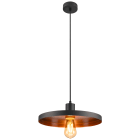 SLV - LALU® SET, suspension, base E27, PLATE 33, long. 200 cm, source E27 incl., noir