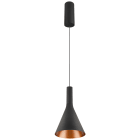 SLV - LALU® SET, suspension, base LED, CONE 15, PHASE, long. 200 cm, 2700/3000 K, noir