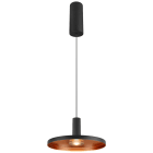 SLV - LALU® SET, suspension, base LED, PLATE 22, PHASE, long. 2M, 2700/3000 K, noir