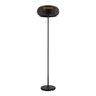SLV - ADEGAN, lampadaire, extérieur, solaire, 2200 K, IP65, noir