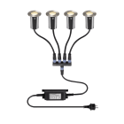 SLV - TRAIL-LITE® 60, encastrés de sol, set de 4, 3000K, IP67, rond, inox/aluminium