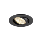 SLV - NEW TRIA® 68, Encastré de plafond, PHASE, AIRTIGHT, rond, 3000 K, 7,5 W, noir