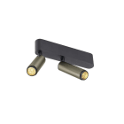 SLV - GRIP! S, plafonnier, double, intérieur, PHASE, 3000 K, 21 W, 29°, bronze / noir
