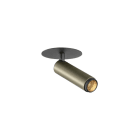 SLV - GRIP! S, plafonnier encastré, PHASE, 2700 K, 29°, IP20, cylindrique, bronze/noir
