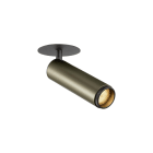 SLV - GRIP! M, plafonnier encastré, PHASE, 3000 K, 42°, IP20, cylindrique, bronze/noir