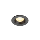 SLV - NUMINOS® XS, spot encastré, intérieur, 3000 K, 40°, IP20, rond, noir