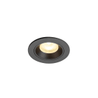 SLV - NUMINOS® XS, spot encastré, intérieur, 3000 K, 55°, IP20, rond, noir