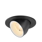 SLV - NUMINOS® GIMBLE S, spot encastré, intérieur, 2700 K, 40°, IP20, rond, noir/blanc