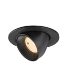 SLV - NUMINOS® GIMBLE S, spot encastré, intérieur, 2700 K, 55°, IP20, rond, noir