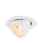 SLV - NUMINOS® GIMBLE S, spot encastré, intérieur, 2700 K, 20°, IP20, rond, blanc