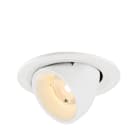 SLV - NUMINOS® GIMBLE S, spot encastré, intérieur, 2700 K, 40°, IP20, rond, blanc