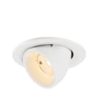 SLV - NUMINOS® GIMBLE S, spot encastré, intérieur, 2700 K, 55°, IP20, rond, blanc