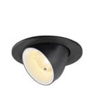 SLV - NUMINOS® GIMBLE S, spot encastré, intérieur, 3000 K, 40°, IP20, rond, noir/blanc