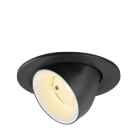 SLV - NUMINOS® GIMBLE S, spot encastré, intérieur, 3000 K, 55°, IP20, rond, noir/blanc