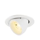 SLV - NUMINOS® GIMBLE S, spot encastré, intérieur, 3000 K, 20°, IP20, rond, blanc