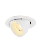 SLV - NUMINOS® GIMBLE S, spot encastré, intérieur, 3000 K, 40°, IP20, rond, blanc