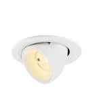 SLV - NUMINOS® GIMBLE S, spot encastré, intérieur,3000 K, 55°, IP20, rond, blanc