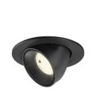 SLV - NUMINOS® GIMBLE S, spot encastré, intérieur, 4000 K, 55°, IP20, rond, noir
