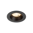 SLV - NUMINOS® S, spot encastré, intérieur, 2700 K, 20°, IP20, rond, noir