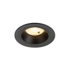 SLV - NUMINOS® S, spot encastré, intérieur, 3000 K, 20°, IP20, rond, noir