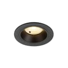 SLV - NUMINOS® S, spot encastré, intérieur, 3000 K, 40°, IP20, rond, noir