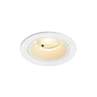 SLV - NUMINOS® S, spot encastré, intérieur, 3000 K, 40°, IP20, rond, blanc