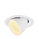 SLV - NUMINOS® GIMBLE M, spot encastré, intérieur, 3000 K, 55°, blanc