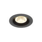 SLV - NUMINOS® M, encastré downlight, intérieur, 3000 K, 20°, IP20, rond, noir