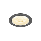 SLV - NUMINOS® M, encastré downlight, intérieur, 3000 K, 40°, IP20, rond, noir / blanc