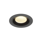 SLV - NUMINOS® M, encastré downlight, intérieur, 3000 K, 55°, IP20, rond, noir