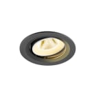 SLV - NUMINOS® MOVE M, encastré downlight, 3000 K, 20°, IP20, rond, noir / blanc