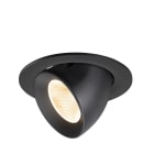 SLV - NUMINOS® GIMBLE L, encastré downlight, intérieur, 2700 K, 20°, IP20, rond, noir