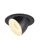 SLV - NUMINOS® GIMBLE L, encastré downlight, 3000 K, 55°, IP20, rond, noir / blanc