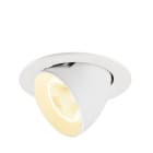 SLV - NUMINOS® GIMBLE L, encastré downlight, intérieur, 3000 K, 20°, IP20, rond, blanc