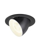 SLV - NUMINOS® GIMBLE L, encastré downlight, 4000 K, 20°, IP20, rond, noir / blanc