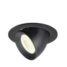 SLV - NUMINOS® GIMBLE L, encastré downlight, intérieur, 4000 K, 55°, IP20, rond, noir