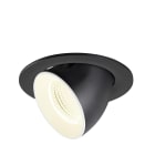 SLV - NUMINOS® GIMBLE L, encastré downlight, 4000 K, 55°, IP20, rond, noir / blanc