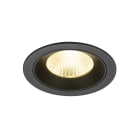 SLV - NUMINOS® L, encastré downlight, intérieur, 3000 K, 40°, IP20, rond, noir
